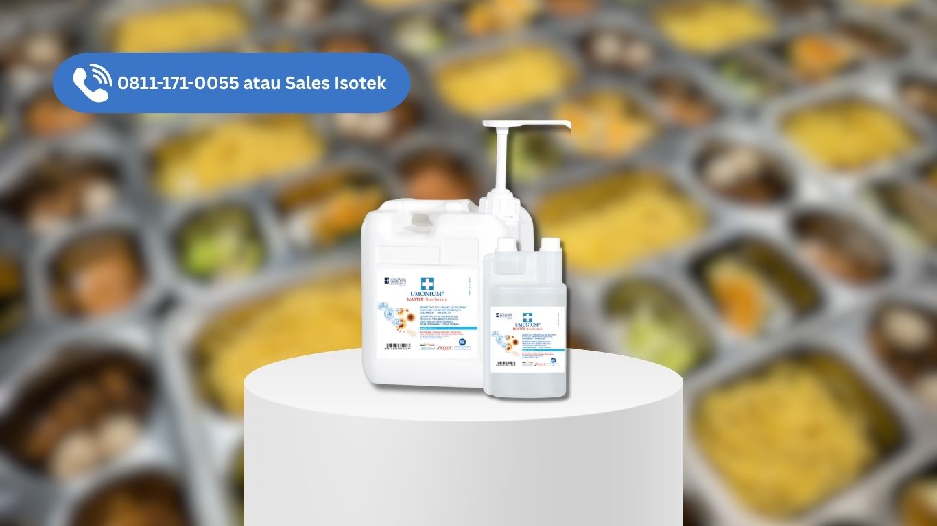 umonium master disinfectant pada area produksi makanan