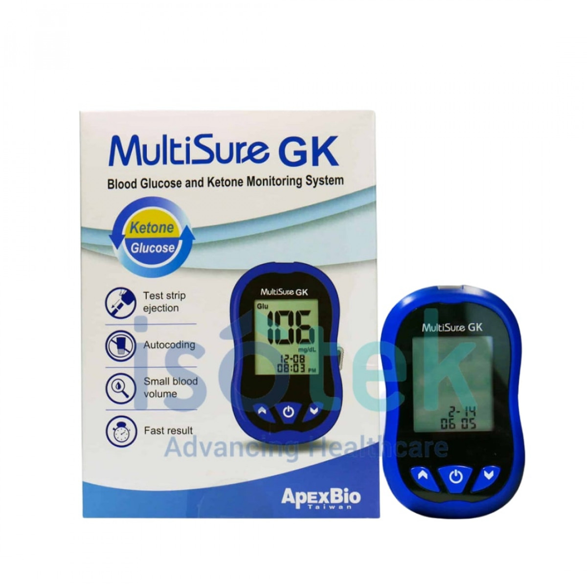 MultiSure GK Blood Glucose Test and Ketone Meter